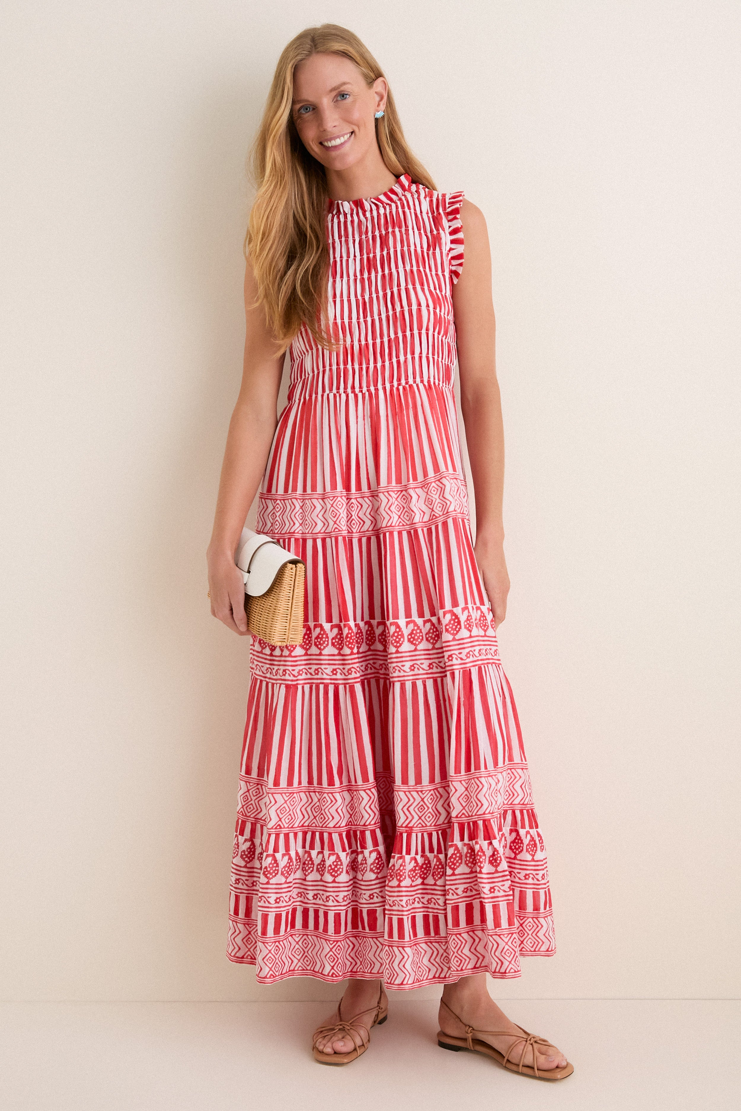White Woven Lady Clutch