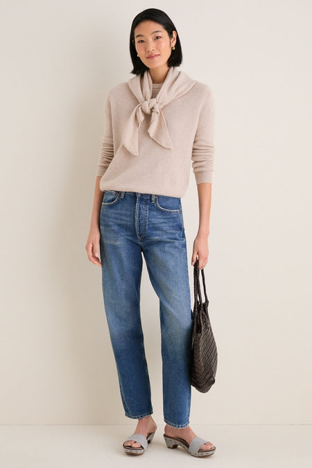 Sandstone Cashmere Triangle Scarf