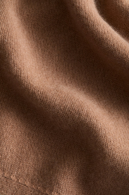 Mocha Cashmere Triangle Scarf