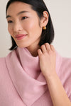 Powder Pink Cashmere Triangle Scarf