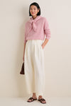 Powder Pink Cashmere Triangle Scarf