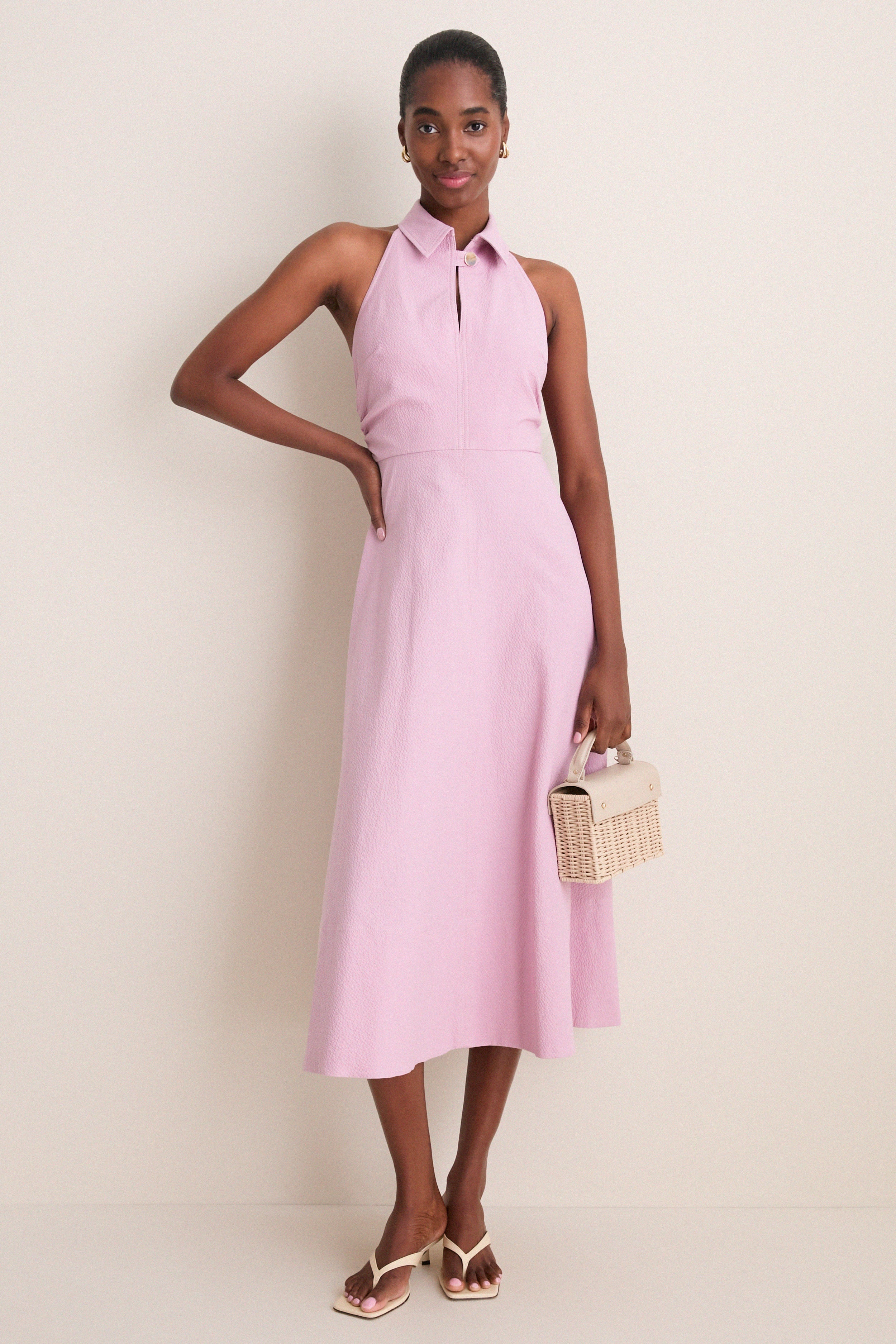 ワンピース soor ploom 6y slouch dress haze Pale Orchid Haze Mackey Dress | Veronica Beard