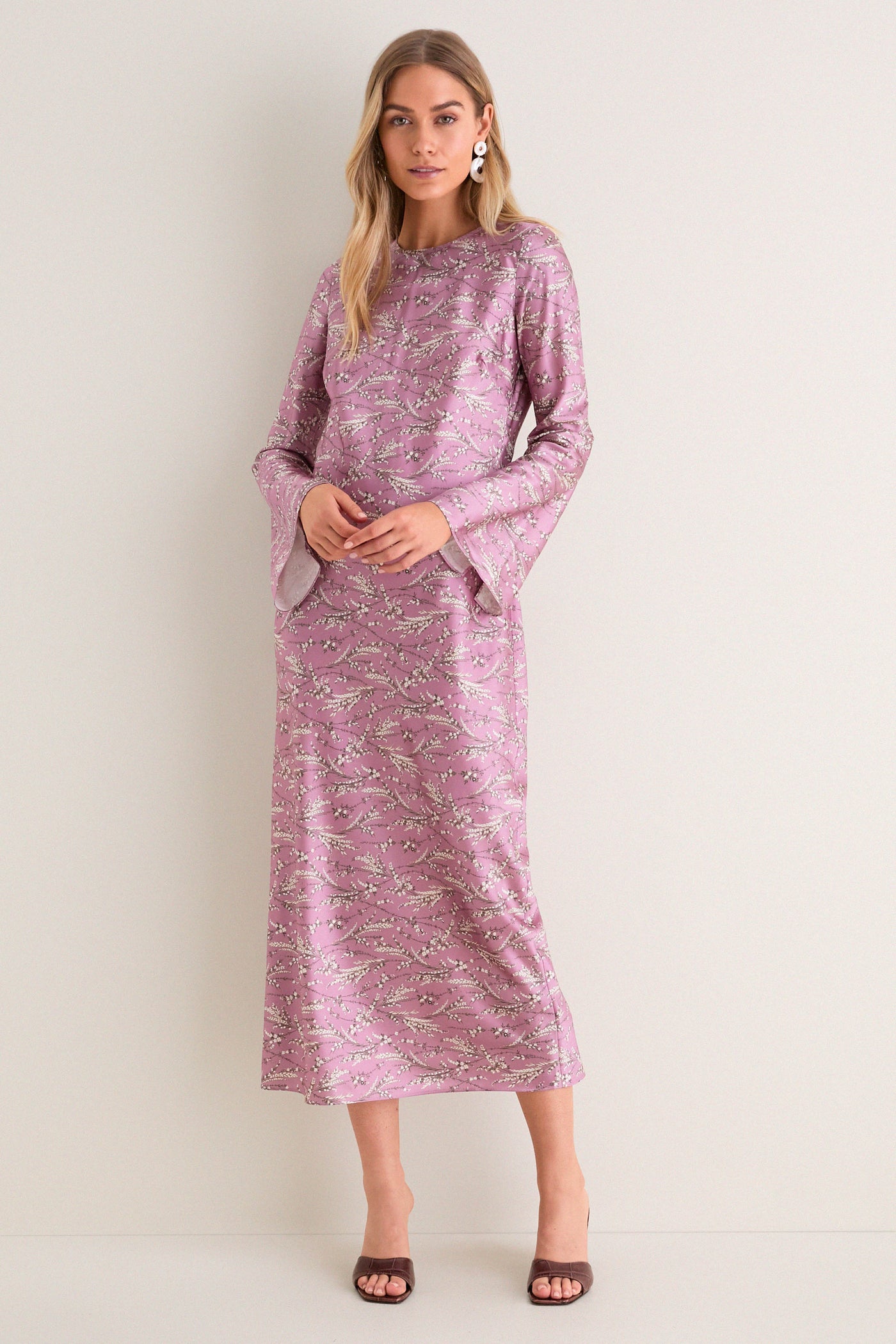 gemma tweed maxi dress Orchid Haze Multi Midi Gemma Dress