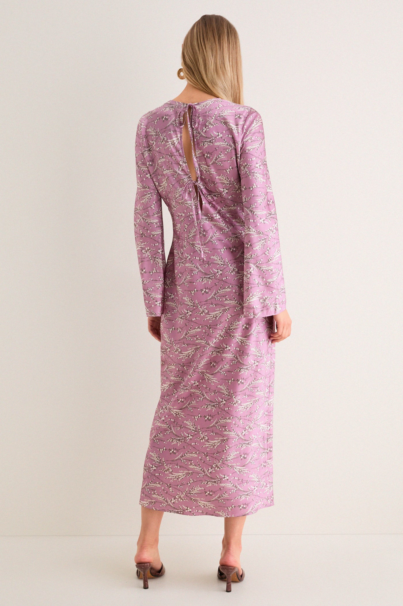 Orchid Haze Multi Midi Gemma Dress