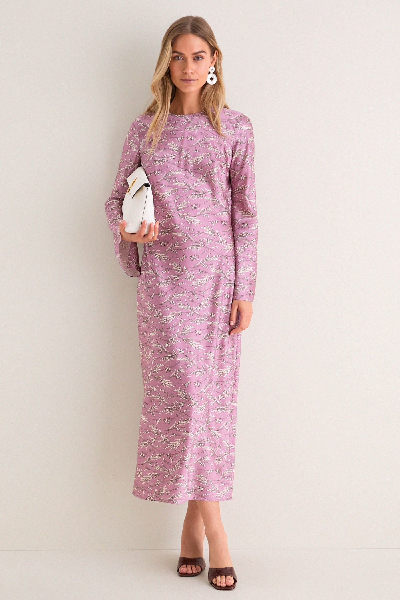 Orchid Haze Multi Midi Gemma Dress
