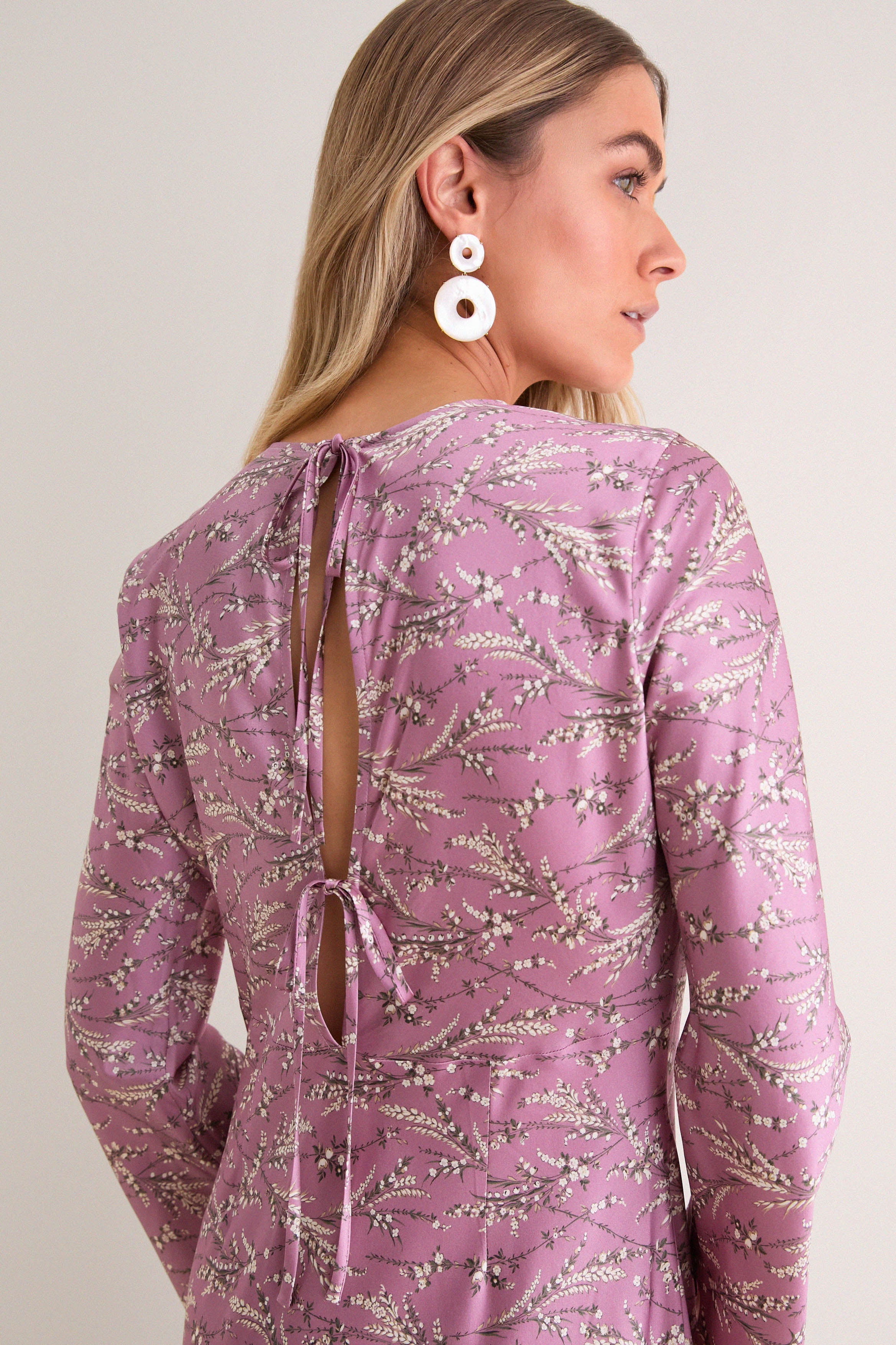 Orchid Haze Multi Midi Gemma Dress