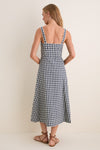 Navy and Dove Aila Dress