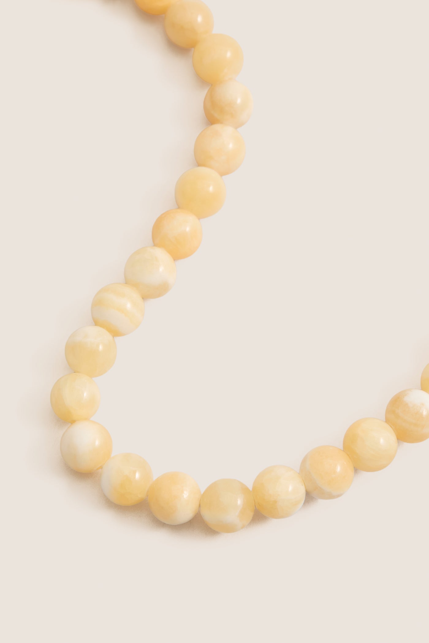 Beige Topaz Mary Necklace