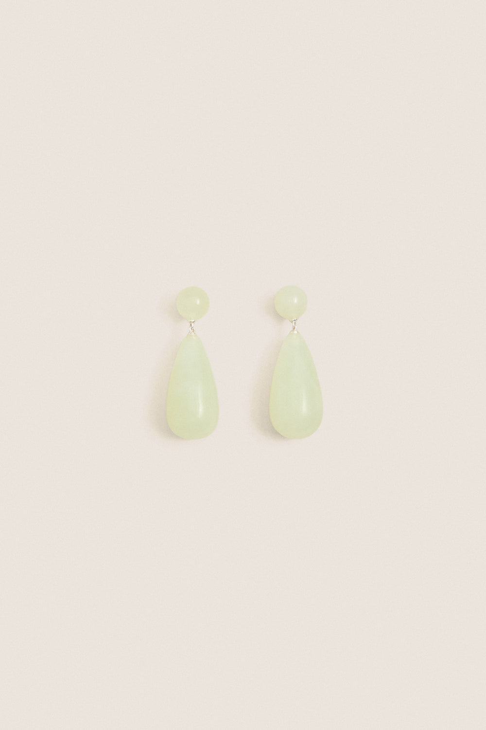 Silver Green Serpentine Lola Earrings
