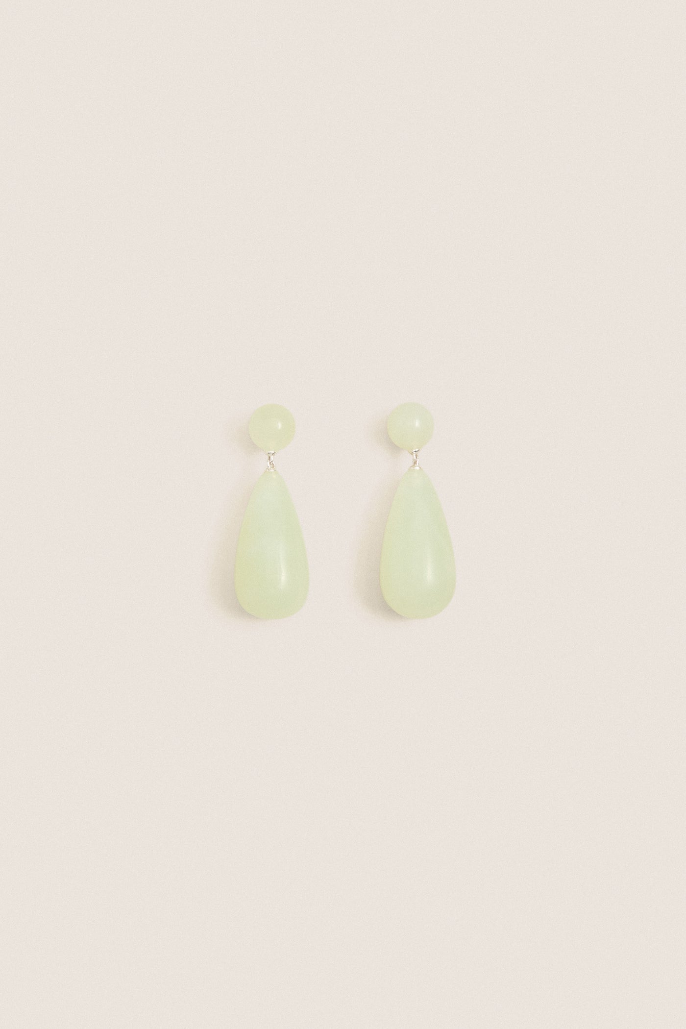 Silver Green Serpentine Lola Earrings