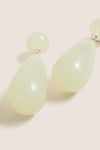 Silver Green Serpentine Lola Earrings