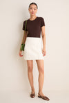 Ecru Cotillard Knit Skirt