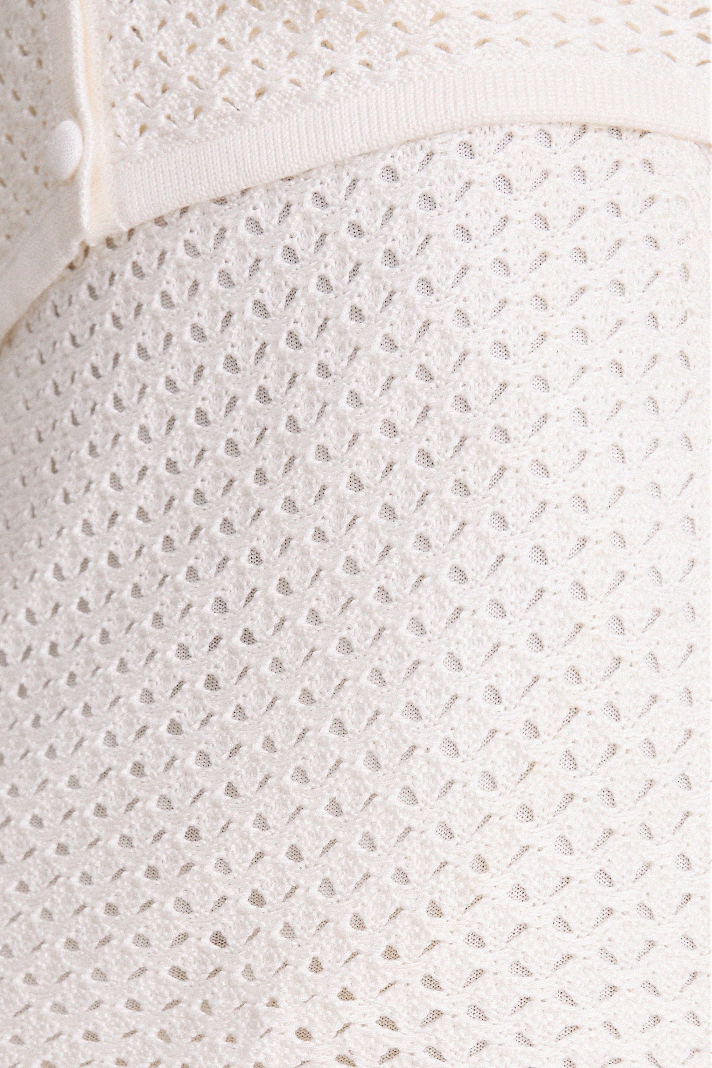 Ivory Crochet Emery Mini Skirt
