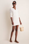 Ivory Crochet Emery Mini Skirt