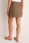 Mocha Crochet Emery Mini Skirt
