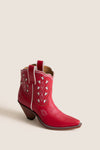 Red and White Bright Booties