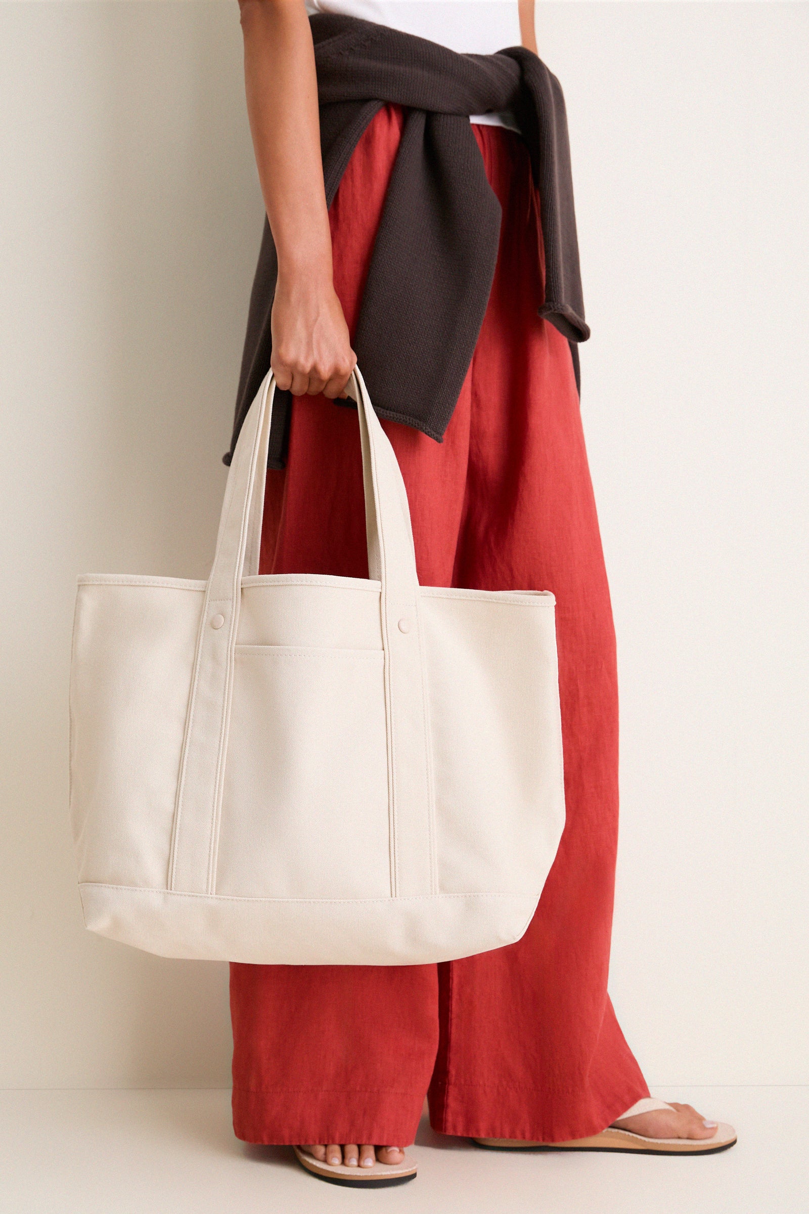 Large Natural Heritage Canvas Tote