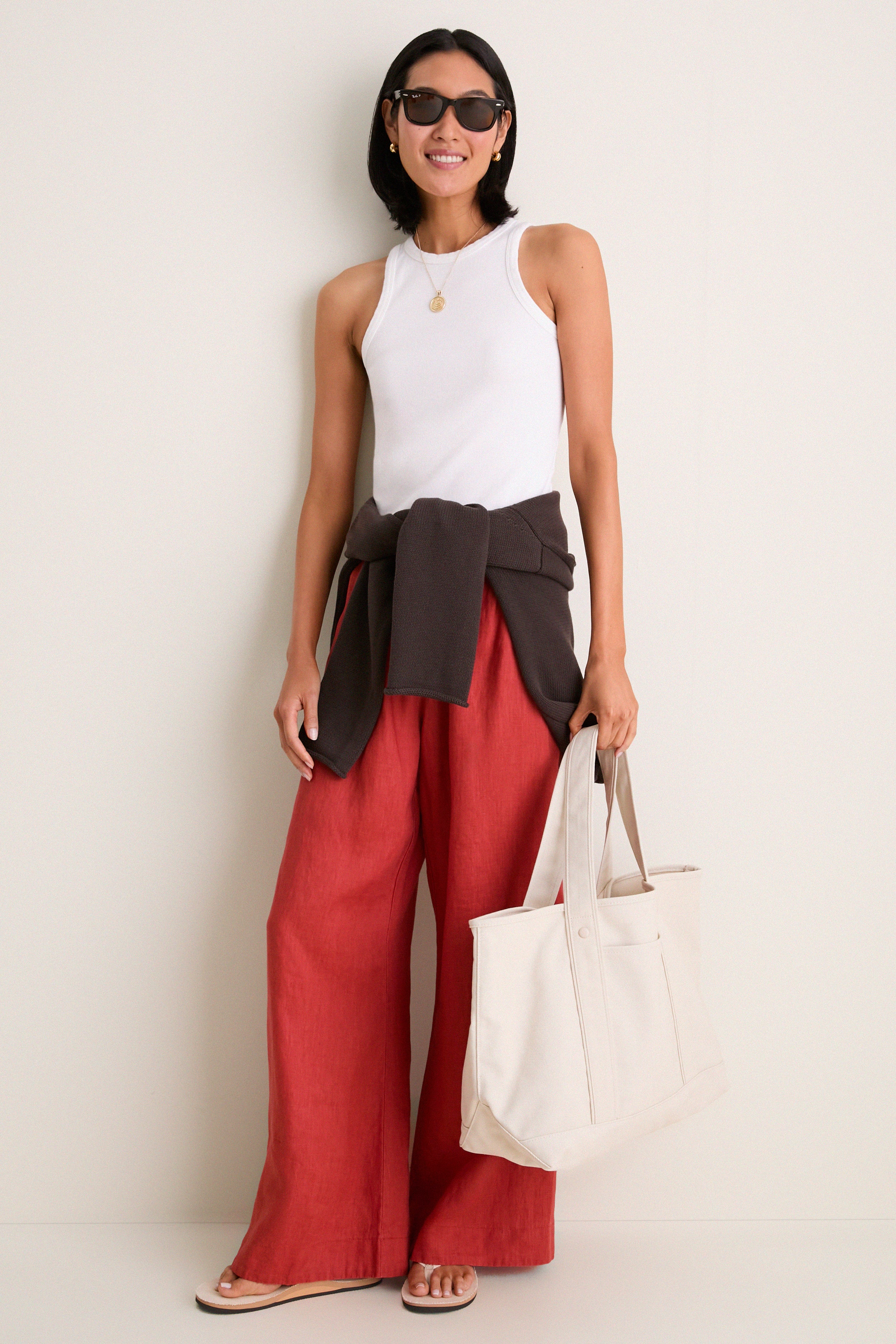 Large Natural Heritage Canvas Tote