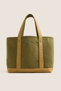 Large Olive Heritage Canvas Tote