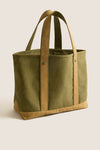 Large Olive Heritage Canvas Tote