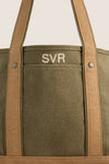 Small Olive Heritage Canvas Tote