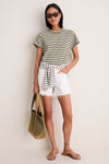 Small Olive Heritage Canvas Tote