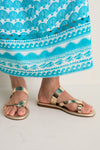 Gold Mirror Daphnae Sandals