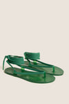 Green Jelly Esther Wrap Sandals
