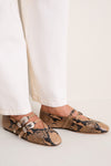 Fango Snake Claudia Flats