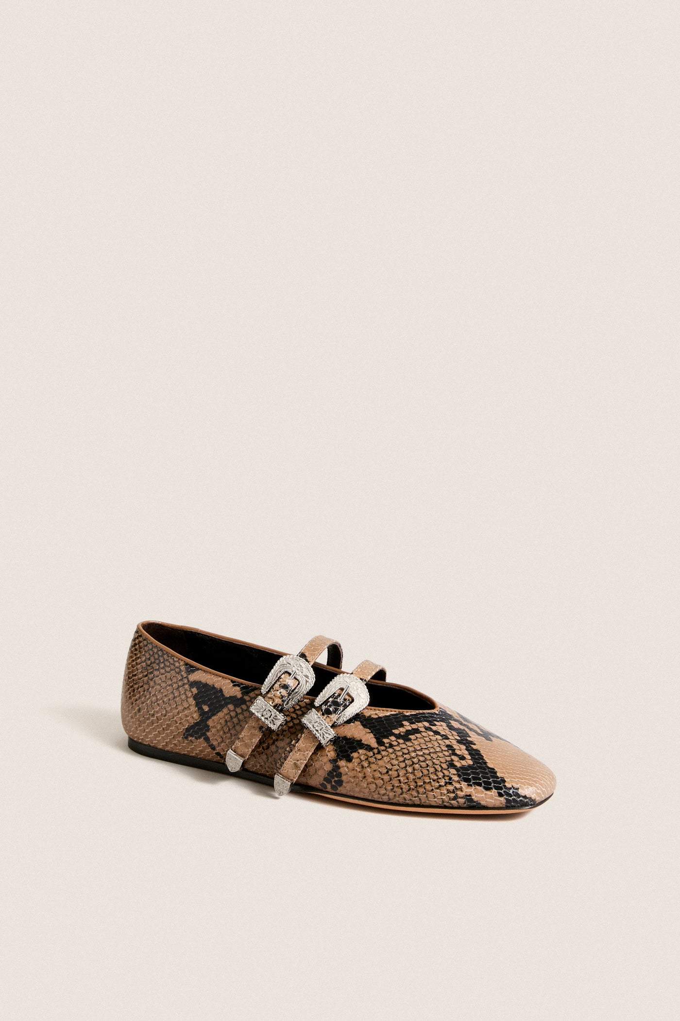 Fango Snake Claudia Flats