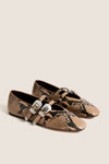 Fango Snake Claudia Flats