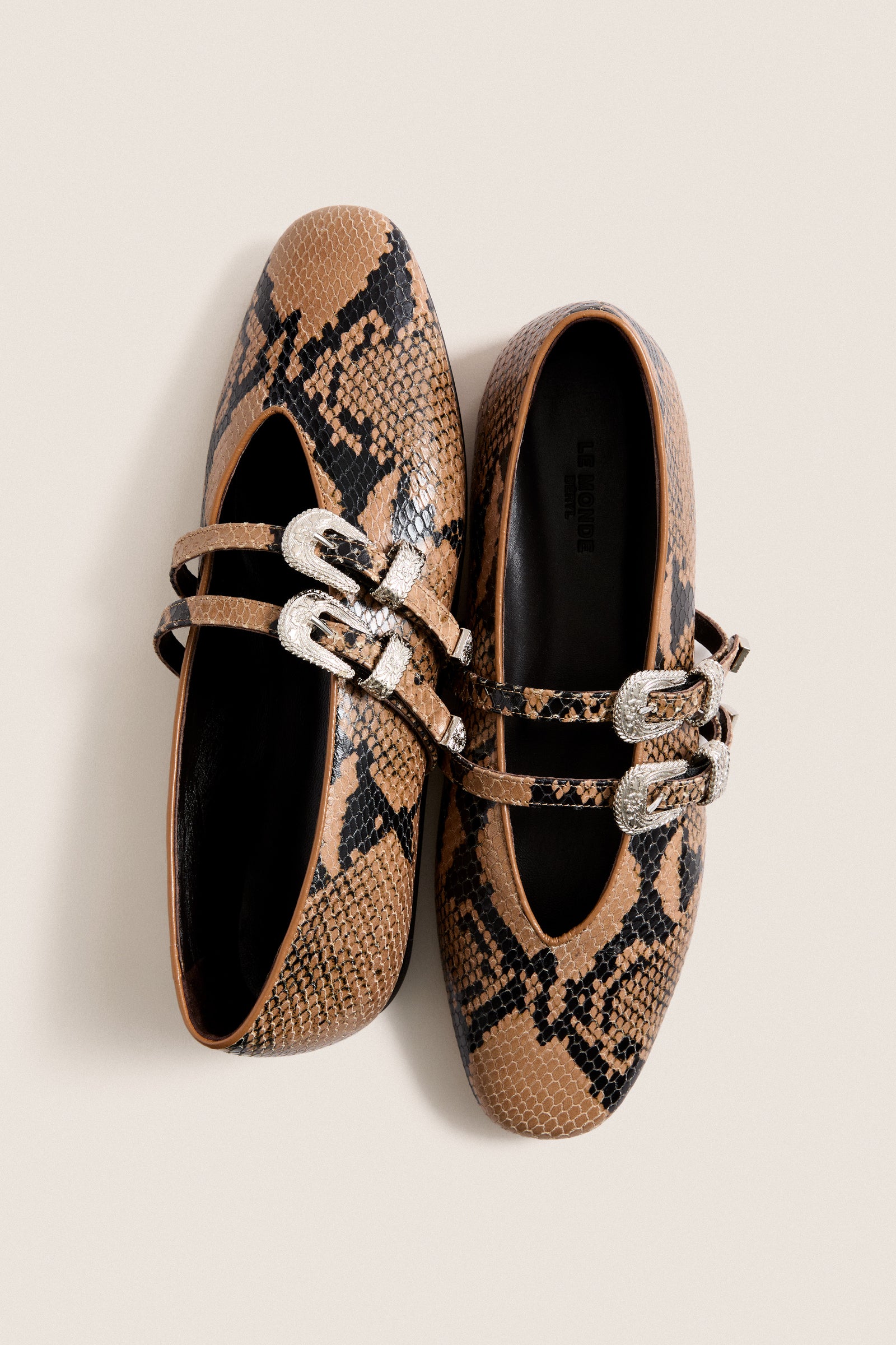 Fango Snake Claudia Flats