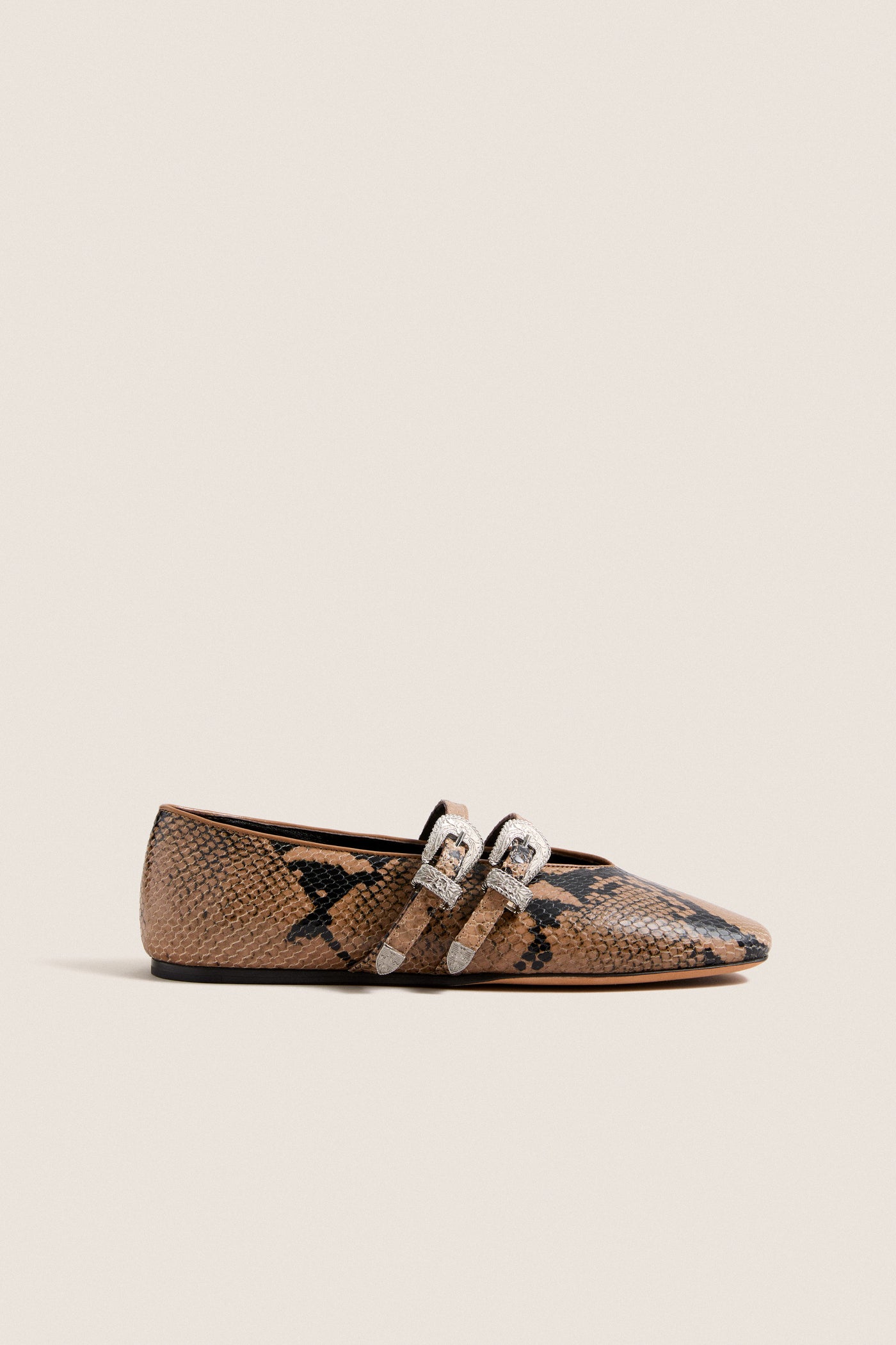 Fango Snake Claudia Flats