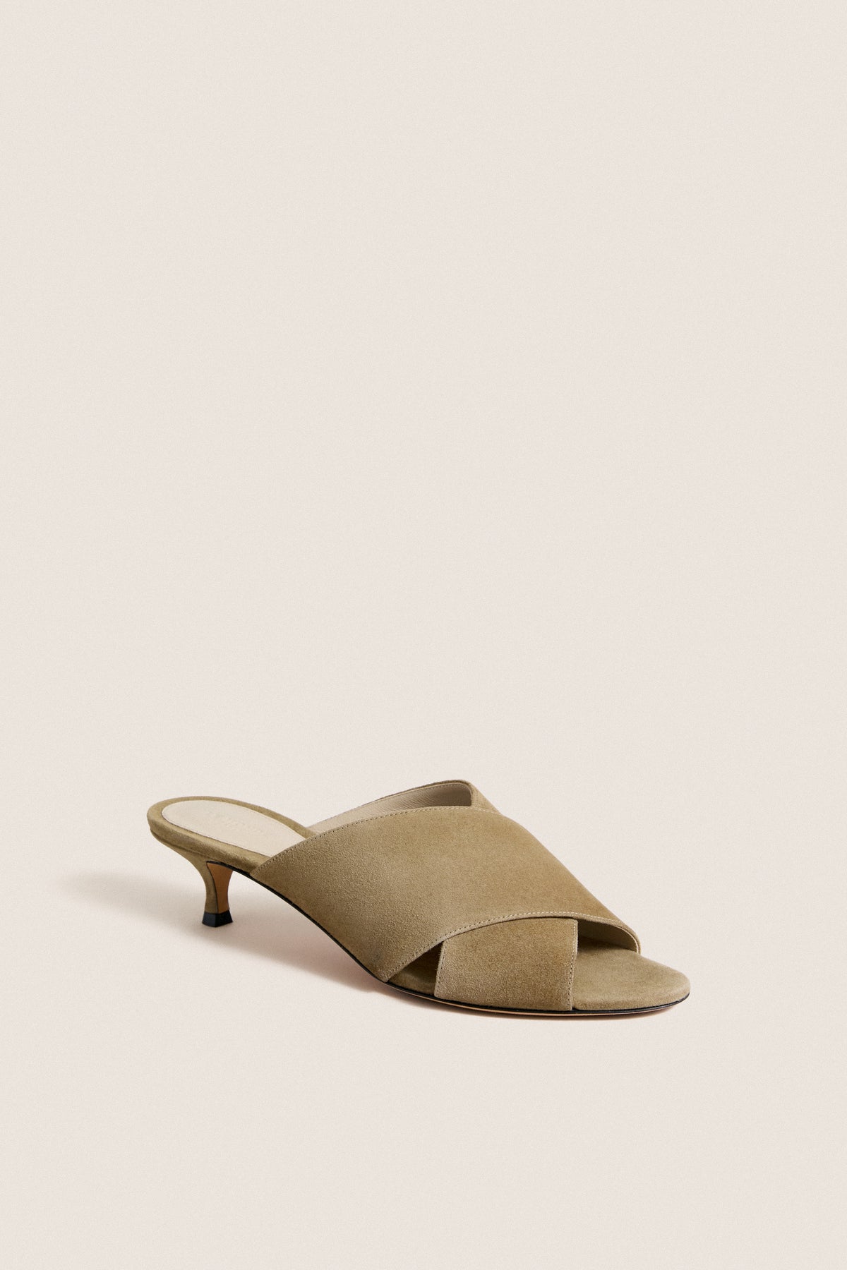 Taupe Suede Luca Kitten Heels