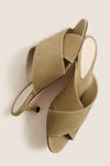 Taupe Suede Luca Kitten Heels