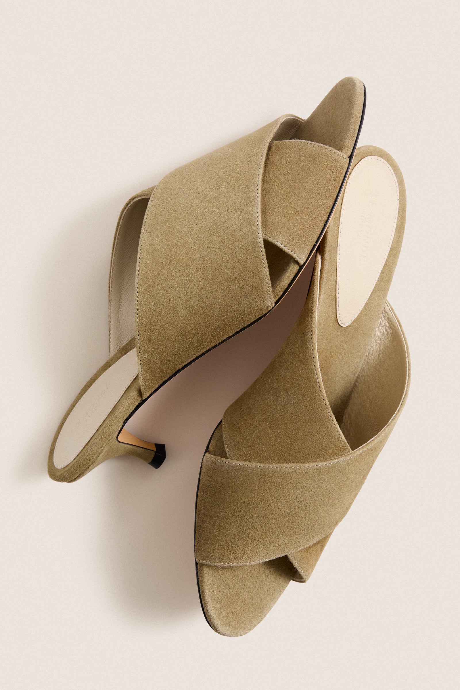 Taupe Suede Luca Kitten Heels