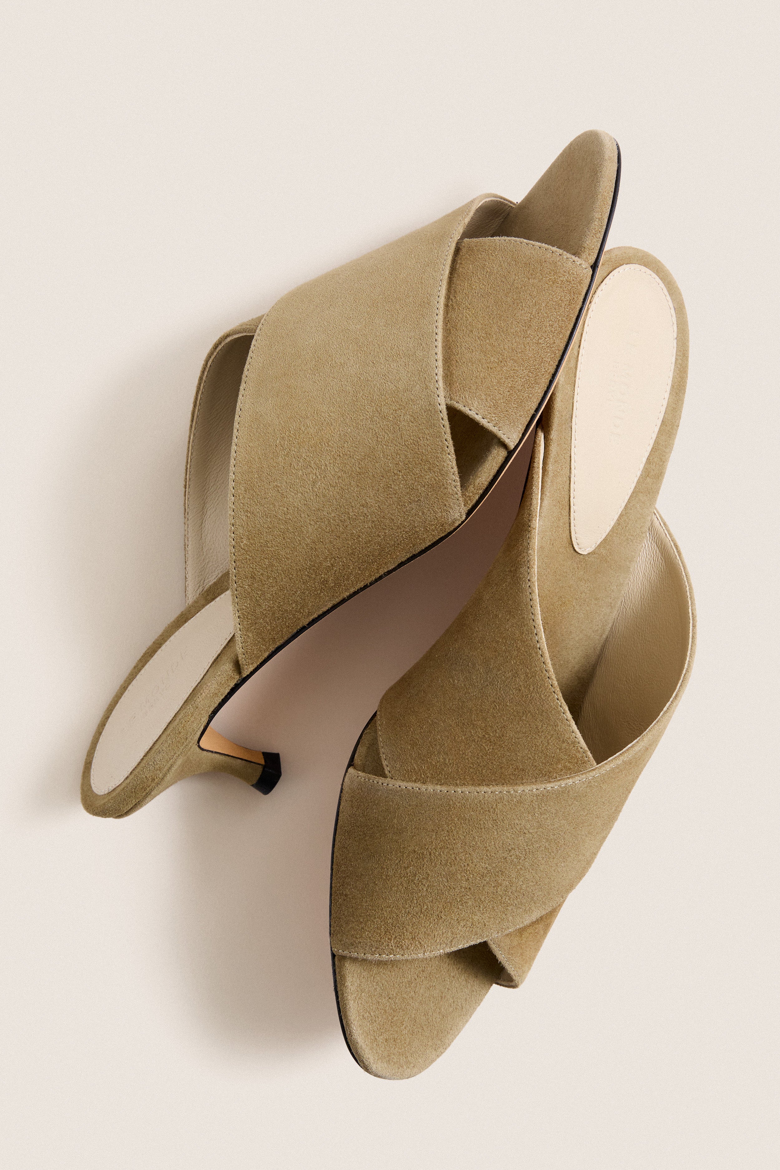 Taupe Suede Luca Kitten Heels