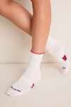 White and Gray Ruffle Sock Set of 3