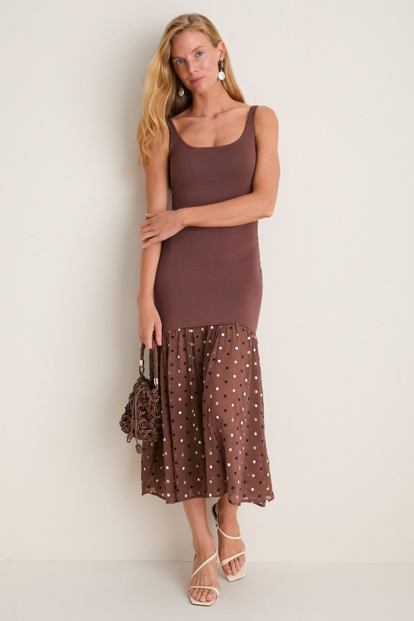 Neapolitan Embroidered Dot Danielle Dress