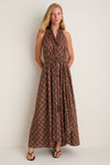 Neapolitan Embroidered Dot Hadley Halter Dress