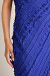 Cobalt Blue Textured Carrie Strapless Dress