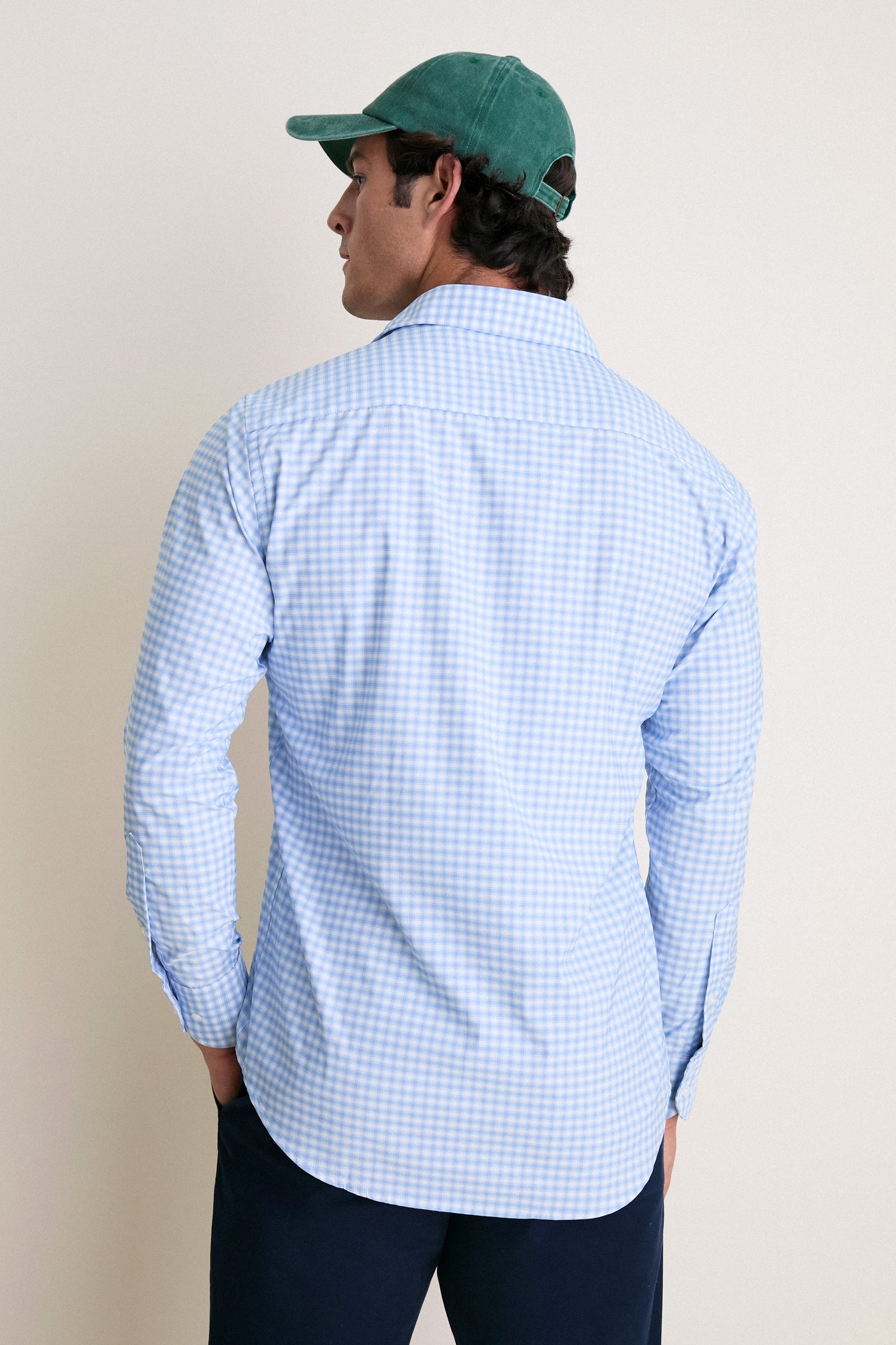 Cloudy Blue Lewis Performance Twill Sport Shirt