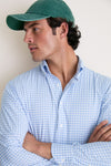 Cloudy Blue Lewis Performance Twill Sport Shirt