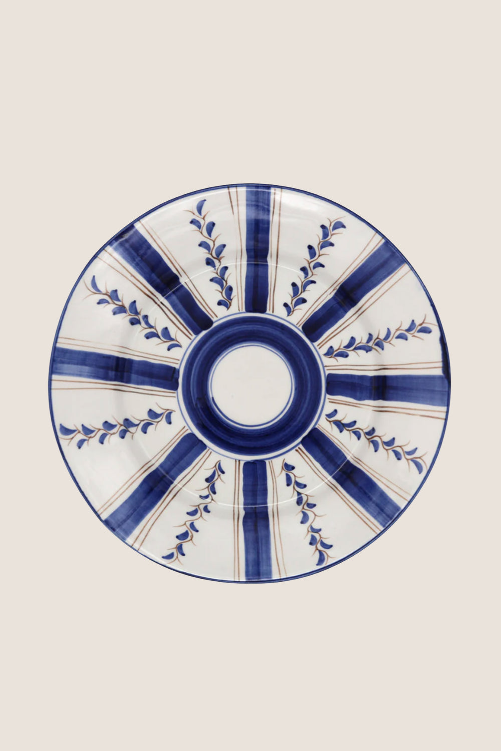 Blue Stripe Dinner Plate