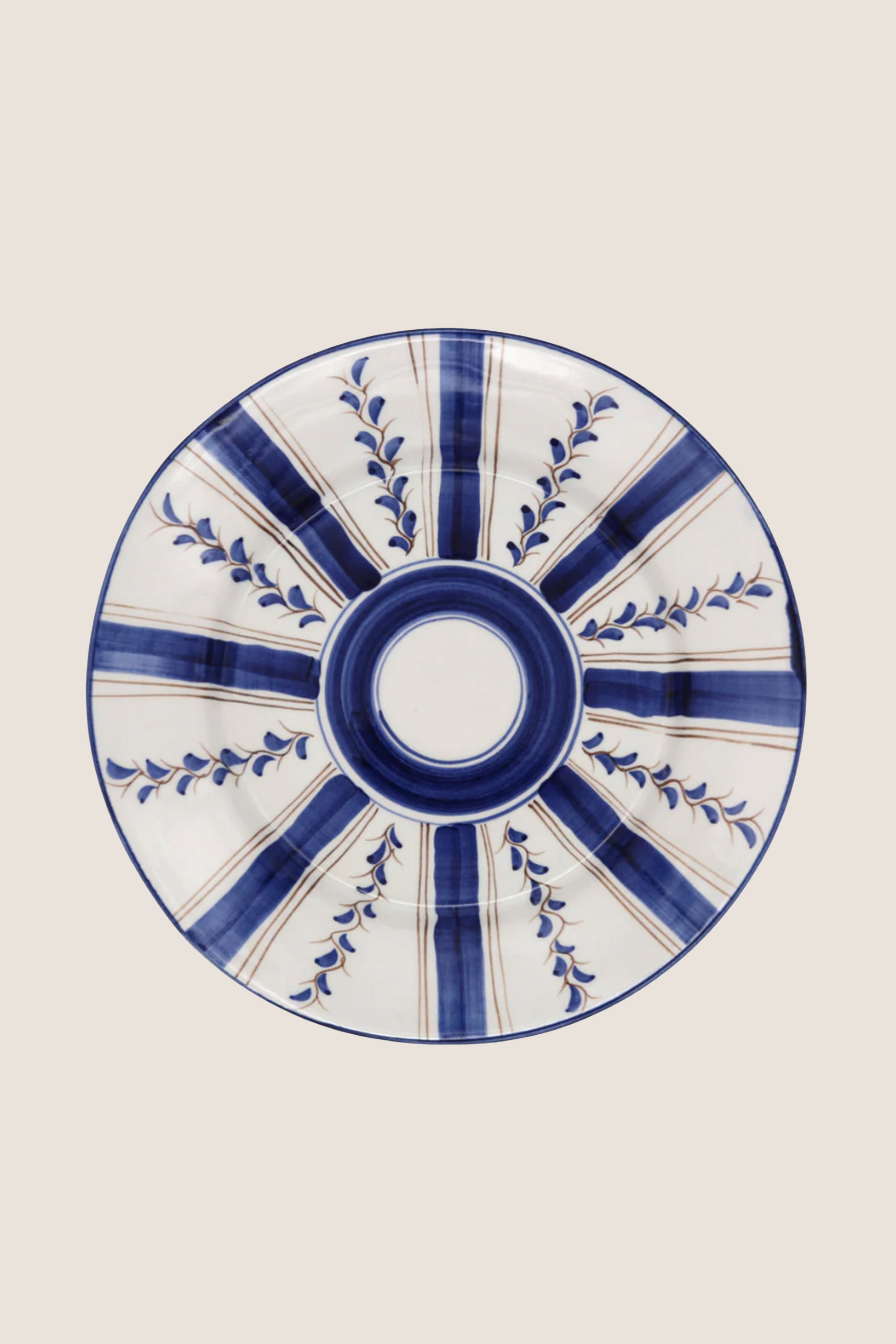 Blue Stripe Dinner Plate