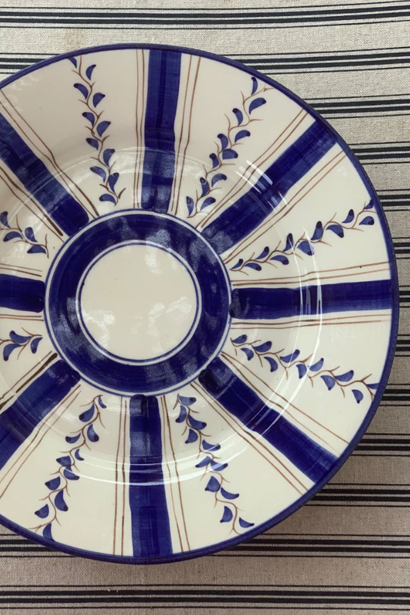 Blue Stripe Dinner Plate