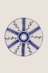 Blue Stripe Dessert Plate