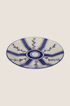 Blue Stripe Dessert Plate