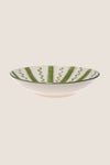 Olive Stripe Serving Bowl