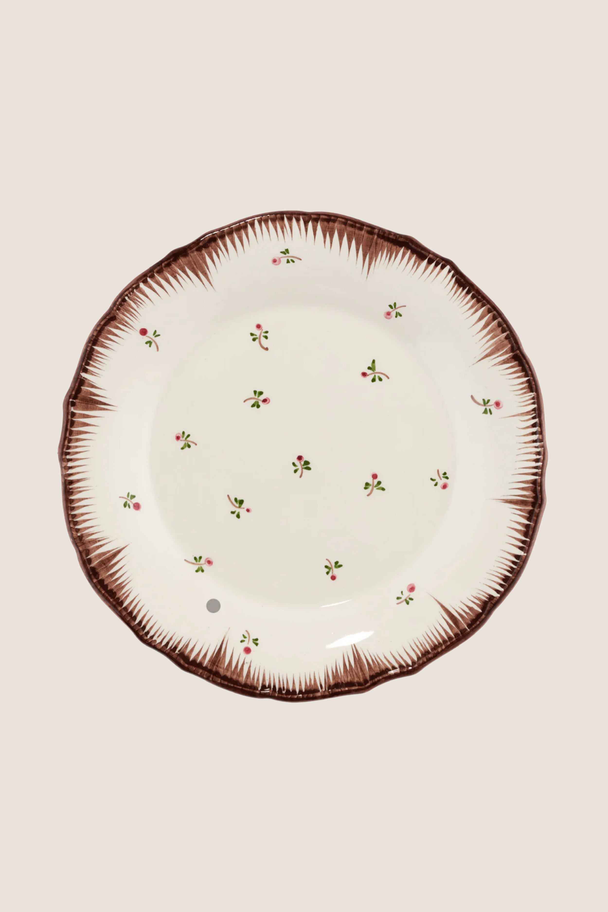 Lily Brown Dinner Plate